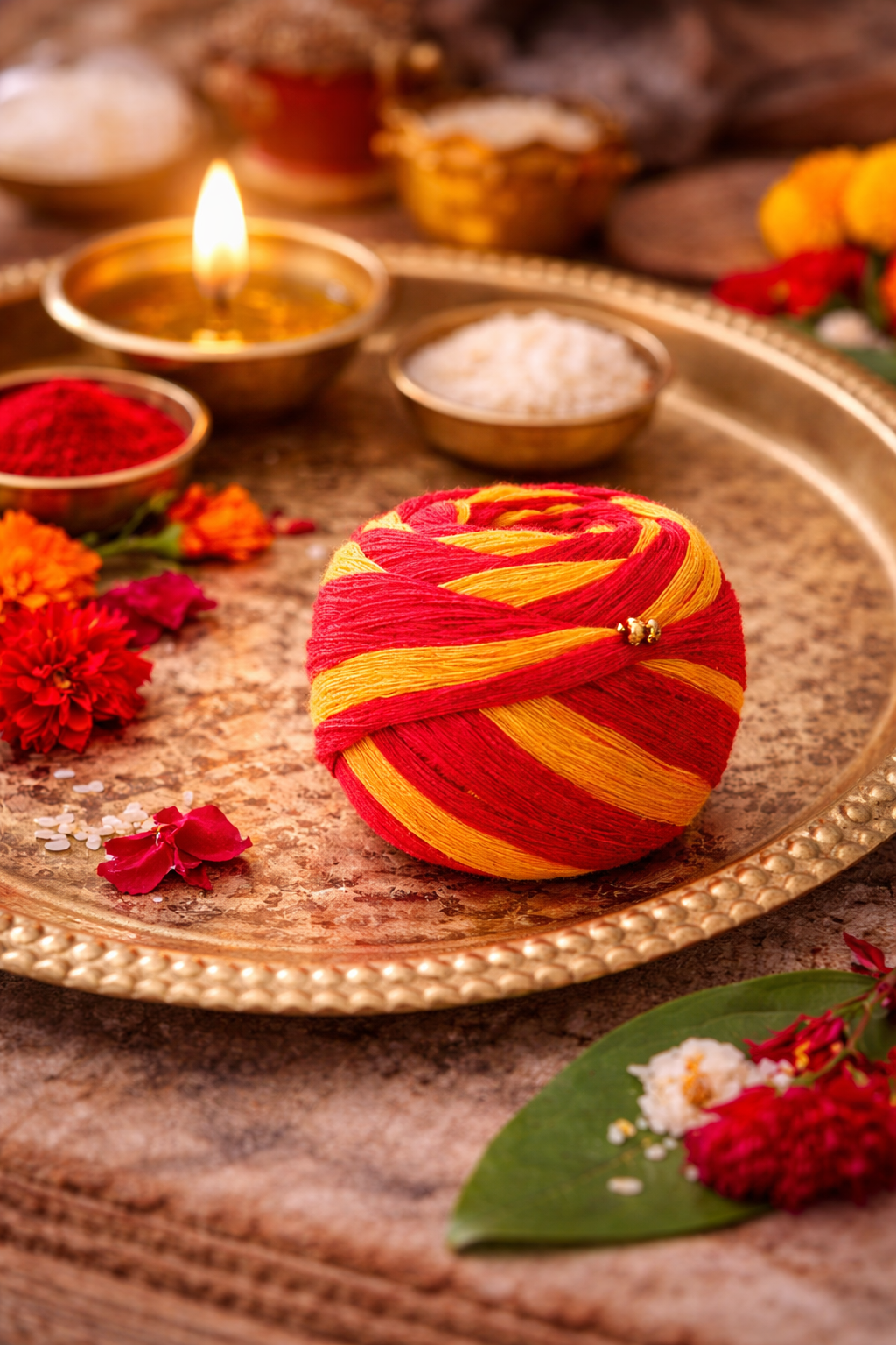 ShubhPoojan Premium Kalawa (Pack of 12) – Sacred Mauli Thread